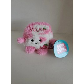 Kelly Toys Holdings LLC NWT Bum Bumz BreakfastBumz Exclu. Strawberry Milk SUNDAY 4.5” Bean Plush BBZ5#49