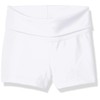 Capezio Little Fold-Over Boyshort-Girls, White, Intermediate