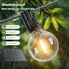 Svater Solar Outdoor String Lights 50 FT, G40 Patio Lights