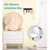 RELBRO Key Holder Wall Mount, Black Metal Key Hanger Self