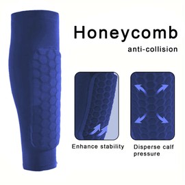 1 Pair Children's Shin Pad Holders, Breathable & Non-Slip Shin Pads Football Men, Calf Protection, Shin Pads, Shockproof, for Boys and Girls (Blue, S)