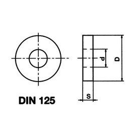 OEM Pack of 100 Polyamide Flat Washers M4, 9 mm, 4.3 mm High