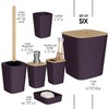 Clara Clark Bathroom Set - Purple Bathroom Accessories Set, 6PC