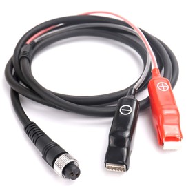 Dojutsu Koubou Electric Reel Parts 2 Core Type Power Cord for Electric Reel Compatible Cable (Compatible with Various Batteries) 8.7 inches (220 cm) / 17.7 inches (45 cm) (2.2 m)