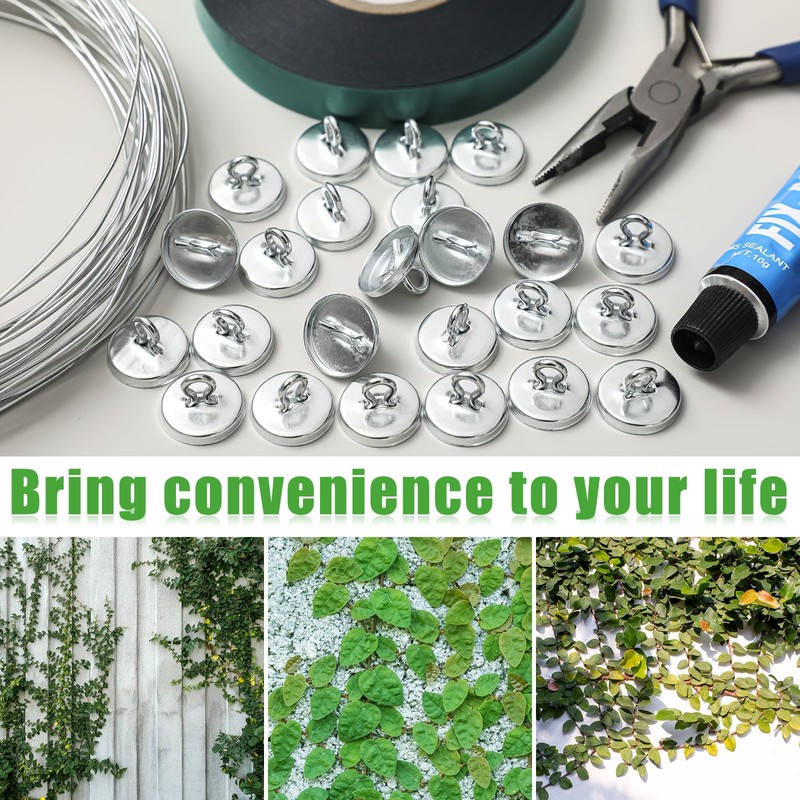 WILLBOND Plant Anchor Kit 80 Pcs Vine Anchors Christmas Garland