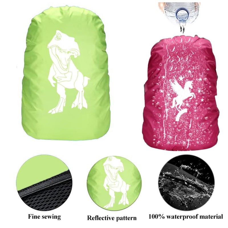 PASLFC Backpack Rain Cover, Pack of 2 Backpack Rain Cover,