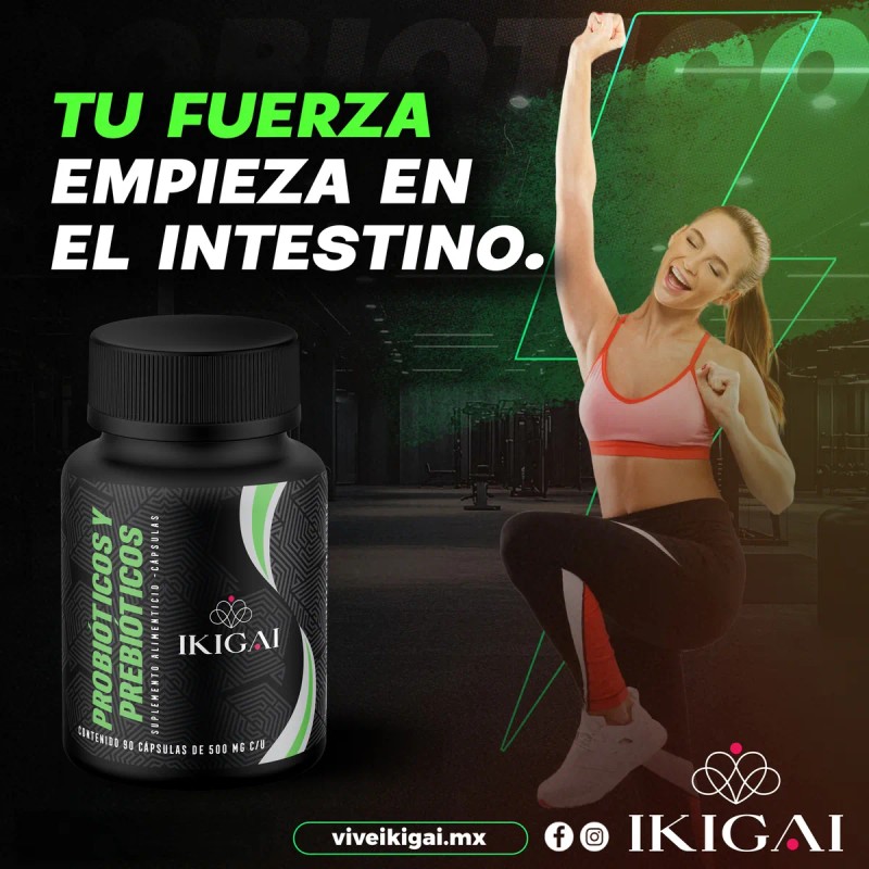Probióticos Y Prebióticos - Ikigai - 90 Cápsulas