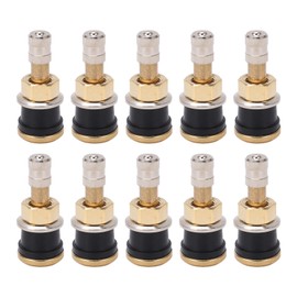 10 Pcs Brass Valve Stem TR501 High Strength Tubeless Truck Valve Stem for 0.625in Valve Holes