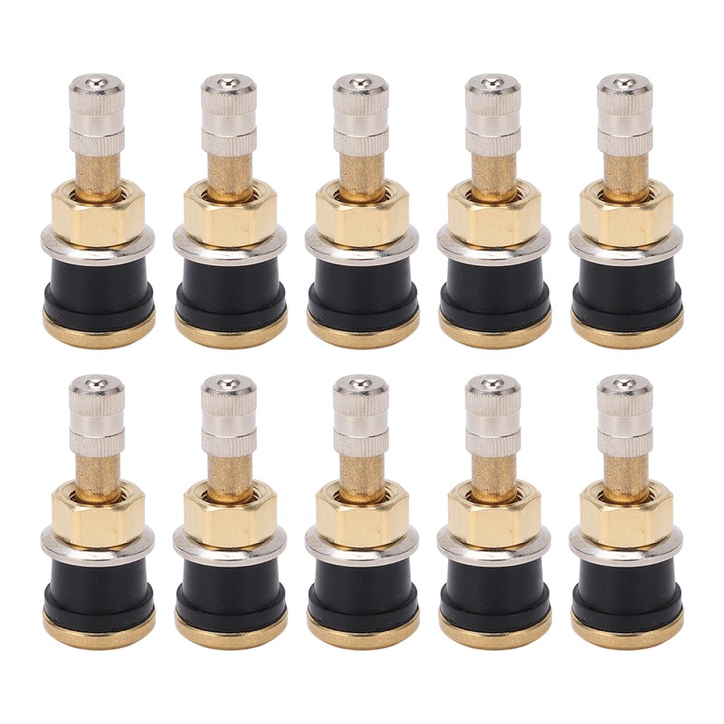 10 Pcs Brass Valve Stem TR501 High Strength Tubeless Truck