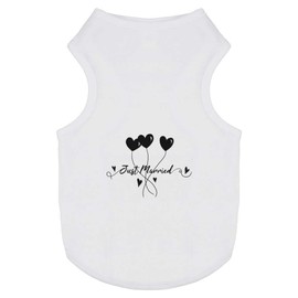 'Just Married' Pet Dog/Cat T-Shirt (PT00152387)