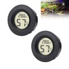 2PCS Reptile Thermometer,Reptile Thermometer and Humidity Gauge,Bearded Dragon Accessories,Reptile Accessories,Suitable
