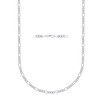 PORI JEWELERS Sterling Silver 3MM Solid Figaro Chain Necklace- Made