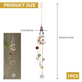 XJLyaya Sun Catcher, Crystal Sun Catcher, Sun Catcher Window, Rainbow Suncatcher Crystal, Light Catcher Crystal, for Windows, Home, Garden, Christmas, Day, Party, Wedding Decoration