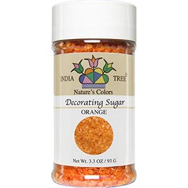 India Tree Nature's Colors Marigold Orange Decorating Sugar, 3.3-Ounce (Pack of 3)