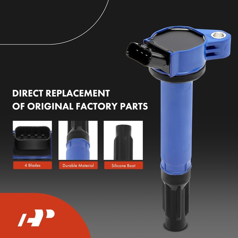 A-Premium (Blue) Set of 8 Ignition Coil Pack and Iridium