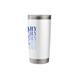 Coquette Custom ROSEMARY Blue French Bow Stainless Steel Insulated Tumbler
