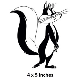 Penelope Pussycat Wall Decal Vinyl Sticker Peel Stick Art Looney Tunes Girl Cat