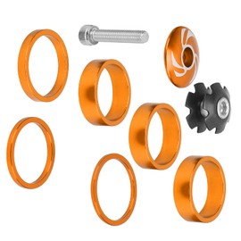 MTB Spacers, Light Weight Smooth Bike Spacers for Bike for Cycling Enthusiasts(Gold)