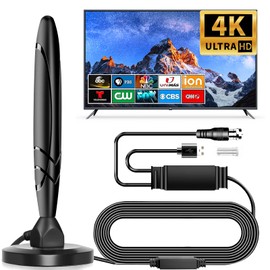 Digital TV Antenna -2025 HDTV Antenna for Smart T V Indoor, Amplified Indoor Antennas with Signal Booster, Detachable Amplifier, TV Antenna for Local Channels