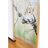 Noren Workshop 10231 Noren Cat Flower Viewing Tapestry, Room Divider,