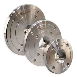 Hurricane Turning Tools, 3", 4", 6" Steel Faceplate Set For Wood Lathe, 1 1/4" x 8 TPI, Pack of 3 Faceplates