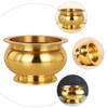 HOMSFOU Buddhist Incense Burner, Copper Treasure Basin Fengshui Incense Cone