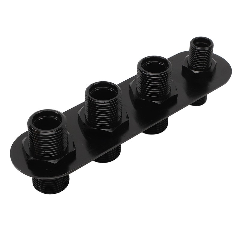AC Bulkhead Billet Aluminium Alloy Universal 4 Ports Air Conditioning