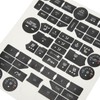 Car Interior Button Repair Decal Set Door Lock Button Decals
