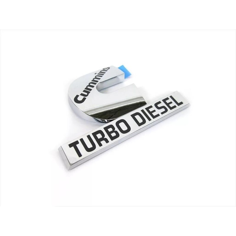 2Pc Compatible with Cummin Turbo Emblem 3D Badge High Output