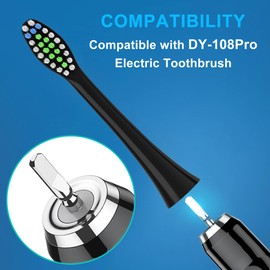 Replacement Toothbrush Heads for COSLUS DY-108Pro Electric Toothbrush,Sonic Electric Toothbrush with Covers(4 Count)