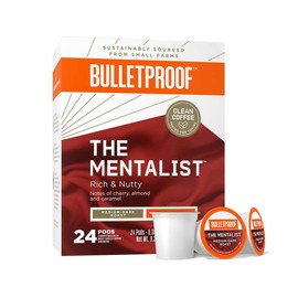 Bulletproof Bulletproof The Mentalist Medium-Dark Roast Single-Serve Pods, 24 Count, 100% Arabica Coffee Sourced from Central and South America