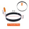 Pancake Ring for Griddle,2 Packs 6 Inch Omelette Ring for