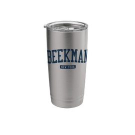 Beekman New York NY College University Style Blue Stainless Steel Insulated Tumbler