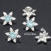 30 PCS Mini Snowflake Hair Clips Cute Crystal Hair Clip