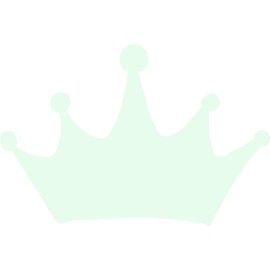 hBARSCI Crown Vinyl Decal - 11 Inches - for Walls, Windows, Doors, Vehicles - Outdoor-Grade 6mil Thick Vinyl - Glow in The Dark