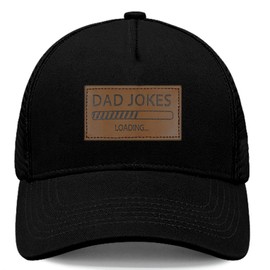 Dad Jokes Hat for Dad Papa Birthday Fathers Day for Men from Daughter Son - Funny Black Dad Baseball Cap