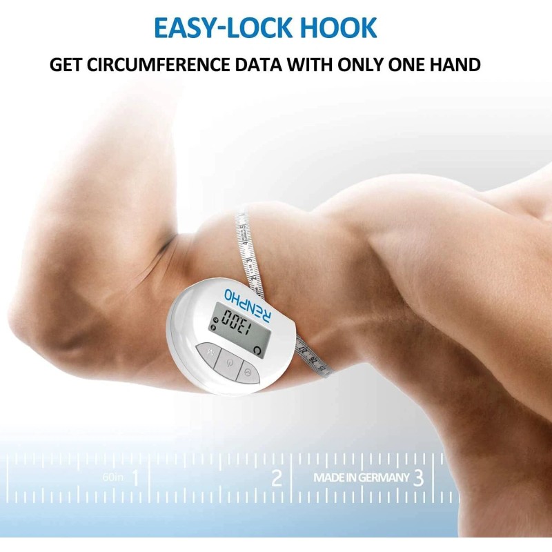 RENPHO Smart Body Measuring Tape 1.5M With App Connectivity For