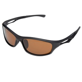 VALERIA Polarised Sports Sunglasses [Wind & Dust Protection] TAC Lenses Hard Case Included TYPE2 (Brown)