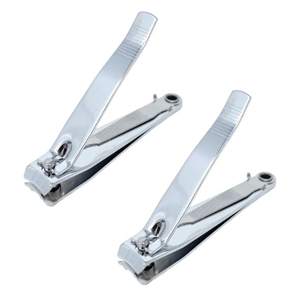 MSC Heavy Duty Nail Clippers with Built in Nail File - Made from Stainless Steel, Suitable as Nail Clippers, Cuticle Trimmers, Travel Nail Clippers. 2pc
