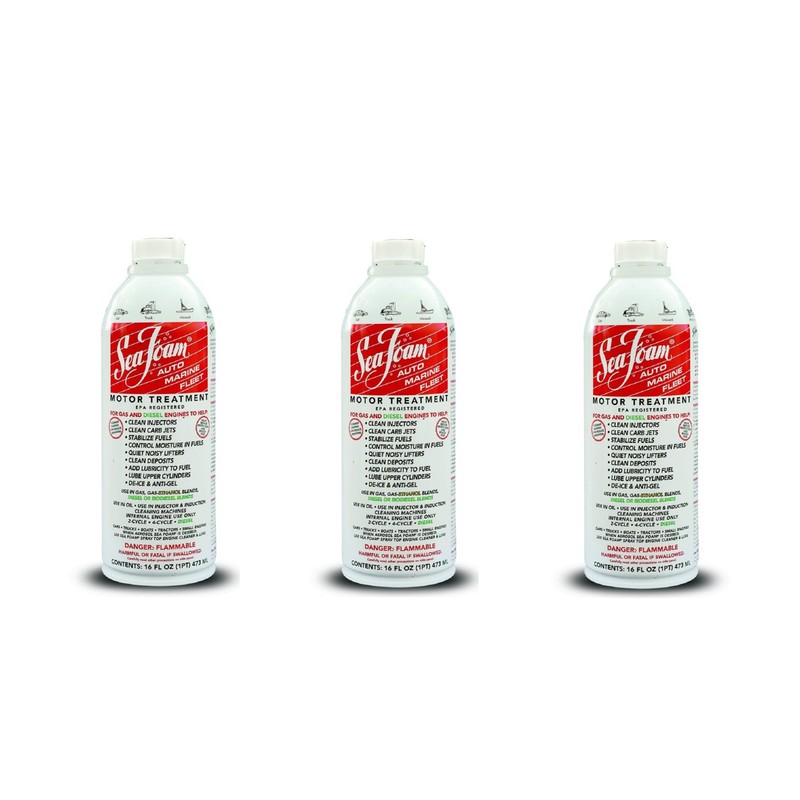 Sea Foam SF-16 Motor Treatment NArBQJ, 3Pack (16 Ounce)