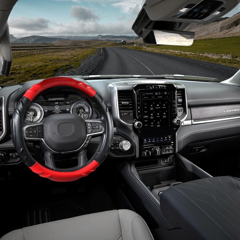 CACAWIZ Car Steering Wheel Cover for Dodge RAM 1500 2500