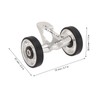Uxsiya Mudguard Easywheel Rollers Wheels Double Wheel Stable Structure Lightweight