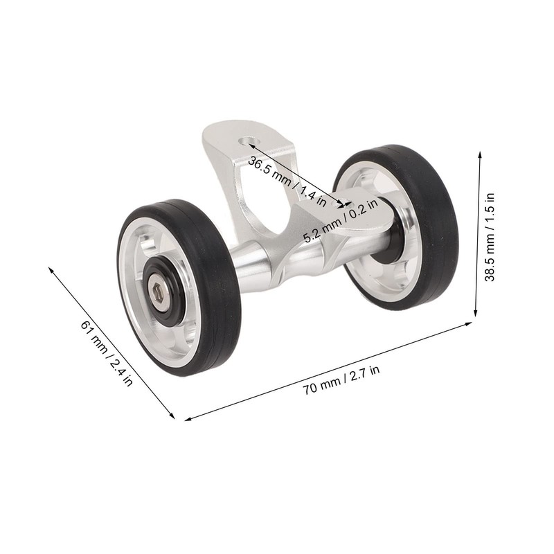 Uxsiya Mudguard Easywheel Rollers Wheels Double Wheel Stable Structure Lightweight