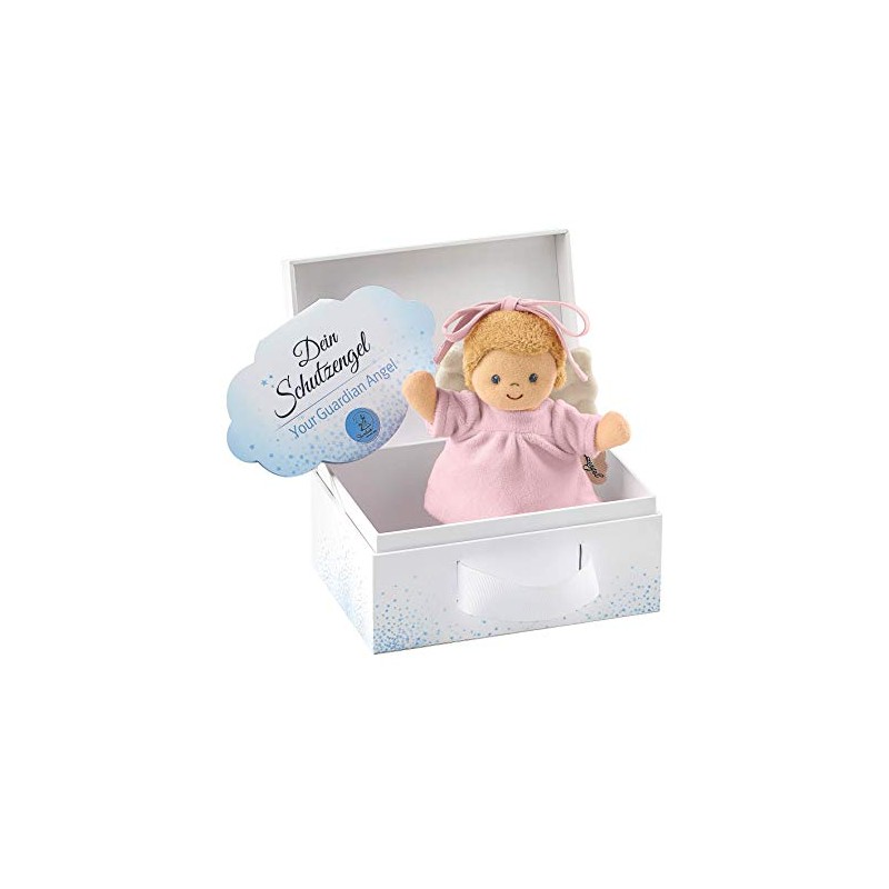 Sterntaler Mini-Spieluhr Schutzengel, Integriertes Spielwerk, Größe: 17 cm, Rosa