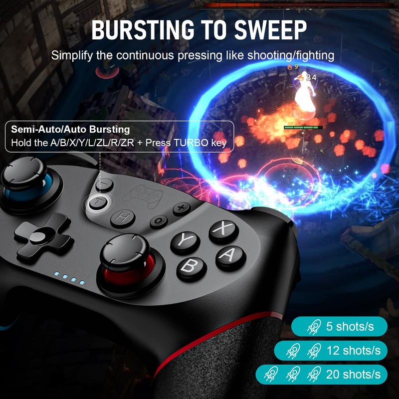 ETPARK 2 Stück Switch Controller für Switch/Switch Lite/Switch OLED,Controller für
