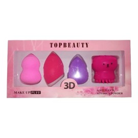 Top Beauty Set De Esponjas Para Maquillaje