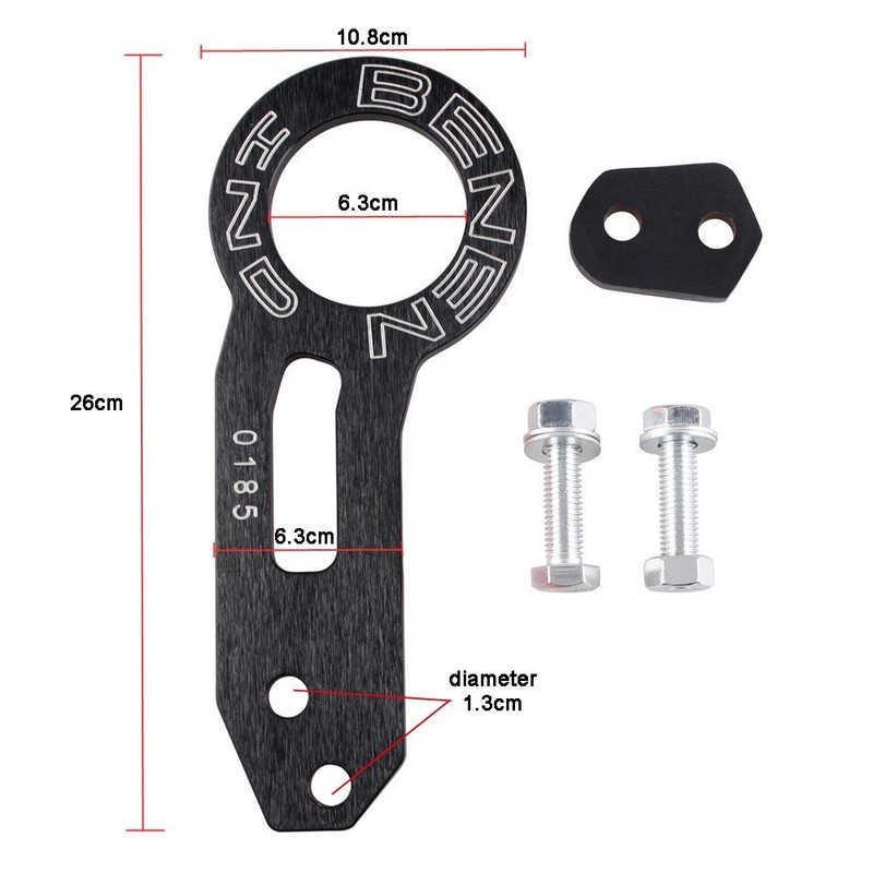 Rear Tow Towing Hook for Universal Car Auto Trailer Ring