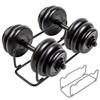 QWORK® 1 x dumbbell stand, dumbbell rack, barbell stand, dumbbell