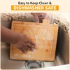 EZTICO Index Cutting Boards Bundle & Kitchen Shears, 4pcs Bamboo