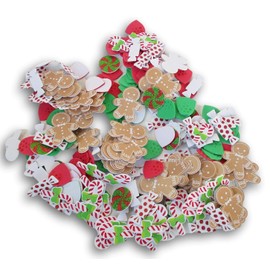 Christmas Santa & Friends Foam Stickers - Santa, Reindeer, Snowmen - 180 Pieces